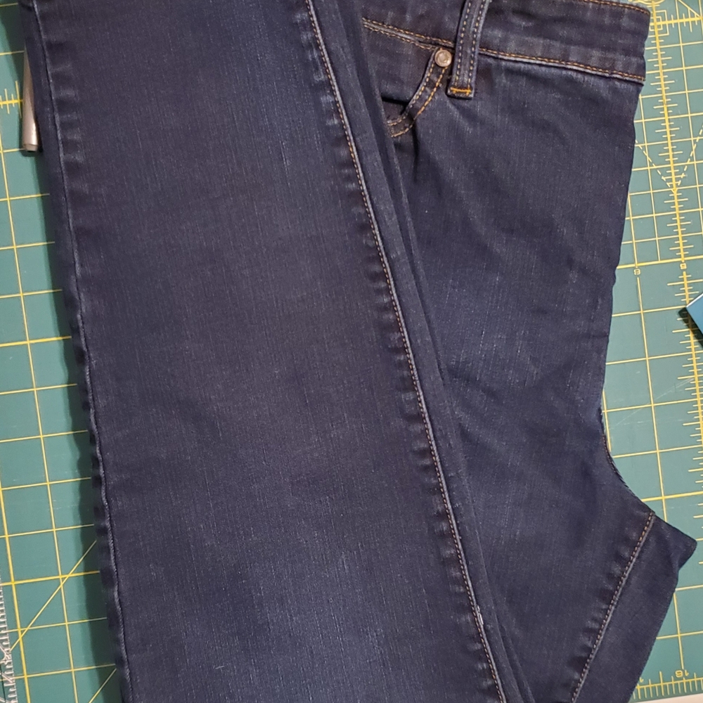 Talbots Women's Straight Leg Jeans - Dark Blue